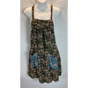 NATURAL LIFE Green and Pink Floral Mini Dress